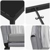 vidaXL Ensemble de salle &agrave; manger pour jardin 3 pcs Anthracite
