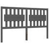 vidaXL Cadre de lit sans matelas gris bois de pin massif