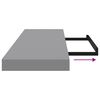 vidaXL &Eacute;tag&egrave;res murales flottantes 4 pcs gris 80x23,5x3,8 cm MDF