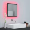 vidaXL Miroir &agrave; LED de salle de bain Gris 40x8,5x37 cm Acrylique