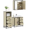 vidaXL Ensemble de meubles de salle de bain 3 pcs ch&ecirc;ne sonoma