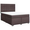 vidaXL Sommier &agrave; lattes de lit avec matelas Marron fonc&eacute; 140x190 cm