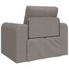 vidaXL Canapé-Lit Taupe 98 x 71 x 83 cm Velours