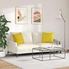 vidaXL Coussins de canap&eacute; 2 pcs Jaune 45 x 45 cm