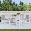 vidaXL Coussins de chaise de jardin &agrave; dossier bas lot de 4 gris