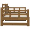 vidaXL Lit coulissant sans matelas marron miel 2x(90x200) cm