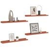 vidaXL &Eacute;tag&egrave;re Murale 4 pcs Rouge 60 x 9 x 3 cm Bois d'ing&eacute;nierie