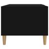 vidaXL Table basse noir 89,5x50x40 cm bois d'ing&eacute;nierie