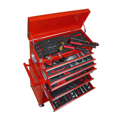 vidaXL Boîte à outils avec 7 compartiments et 250 pièces