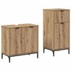 vidaXL Ensemble de mobilier de salle de bain 2 pc Ch&ecirc;ne artisanal