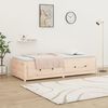 vidaXL Lit de jour 75x190 cm Petit simple Bois de pin massif