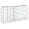 vidaXL Panier gabion avec couvercle 200x50x100 cm fer galvanis&eacute;