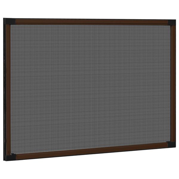 vidaXL Moustiquaire extensible pour fenêtres Marron (100-193)x75 cm