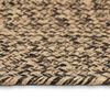 vidaXL Tapis de surface Rectangulaire Naturel et Noir 80 x 300 cm Jute