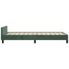 vidaXL Cadre de lit sans matelas vert fonc&eacute; 100x200 cm velours