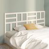 vidaXL Tête de lit Blanc 206x4x104 cm Bois massif de pin