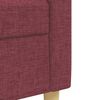 vidaXL Ensemble de canap&eacute;s 2 pcs rouge bordeaux tissu