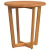 vidaXL Table d'appoint de jardin ronde &Oslash;70x75 cm en bois massif d'acacia