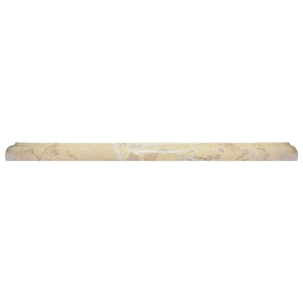 vidaXL Dessus de table Cr&egrave;me &Oslash;40x2,5 cm Marbre