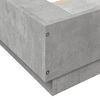 vidaXL Cadre de lit sans matelas gris b&eacute;ton 135x190 cm