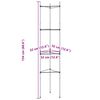 vidaXL Cages &agrave; tomates 8 pcs 154 cm acier et PP