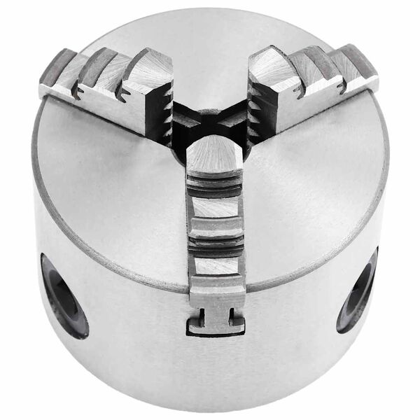vidaXL Mandrin de tour auto-centrant &agrave; 3 m&acirc;choires 80 mm Acier