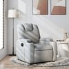 vidaXL Fauteuil inclinable en tissu gris clair