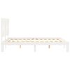 vidaXL Cadre de lit sans matelas blanc 160x200 cm bois de pin massif