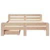 vidaXL Cadre de lit sans matelas 150x200 cm bois de pin massif