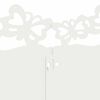 vidaXL Bordures de pelouse 10 pcs Blanc 103 x 0,05 x 22 cm Acier