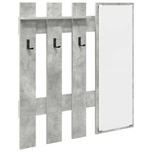 vidaXL Porte-manteau mural Montage mural Gris b&eacute;ton 100 x 10 x 100 cm