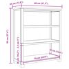 vidaXL Armoire avec stockage Marron Bois d'ing&eacute;nierie