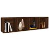 vidaXL Biblioth&egrave;que/Meuble TV Ch&ecirc;ne marron 36x30x143 cm