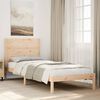 vidaXL Cadre de lit extra long sans matelas 100x210 cm bois massif