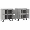 vidaXL Buffets 2 pcs sonoma gris bois d'ing&eacute;nierie