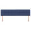 vidaXL T&ecirc;tes de lit 2 pcs Bleu 90x5x78/88 cm Tissu
