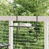 vidaXL Table de balcon Noir 60x40 cm Acier
