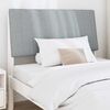 vidaXL T&ecirc;te de lit capitonn&eacute;e Gris clair 100 cm Pin massif
