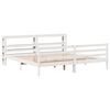 vidaXL Cadre de lit sans matelas blanc 180x200 cm bois massif de pin