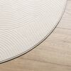 vidaXL Tapis IZA poils courts style scandinave cr&egrave;me &Oslash; 120 cm