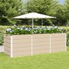 vidaXL Jardini&egrave;re Ivoire 240 x 80 x 75 cm Acier