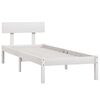 vidaXL Cadre de lit sans matelas blanc bois massif 90x200 cm