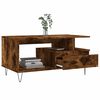 vidaXL Table basse Ch&ecirc;ne fum&eacute; 90x49x45 cm Bois d'ing&eacute;nierie
