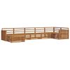 vidaXL Ensembles de canap&eacute;s 7 pcs Naturel Bois d'Acacia Massif