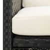 vidaXL Chaises de jardin lot de 4 R&eacute;sine tress&eacute;e Noir