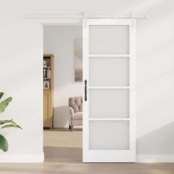 vidaXL Porte coulissante ORKDAL Blanc 78 x 211 cm