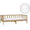 vidaXL Lit de repos et matelas 90x200cm Marron miel Bois de pin massif