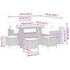 vidaXL Ensemble de canap&eacute; de jardin 9 pcs Beige polyrotin