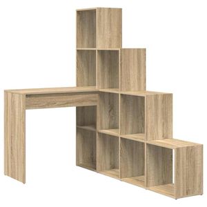 vidaXL Bureau d'angle Ch&ecirc;ne Sonoma Bois d'ing&eacute;nierie