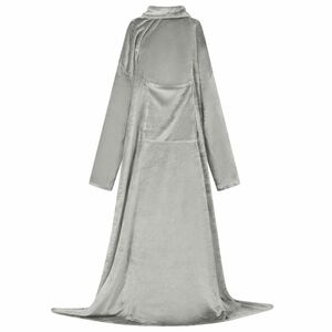 vidaXL Sweat &agrave; capuche couverture Gris F Flanelle